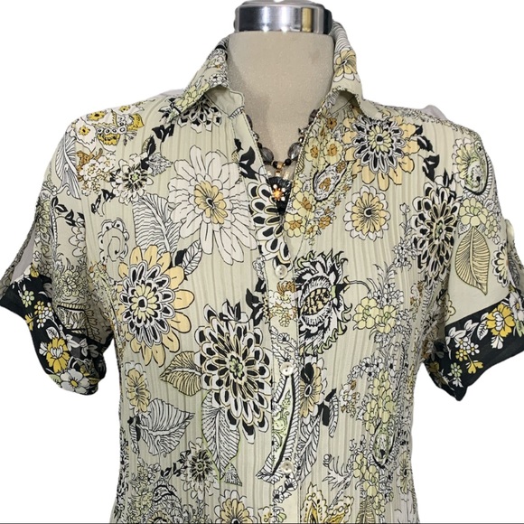 Mandee Multicolour Short Sleeves Blouse Size Sp - Picture 5 of 10